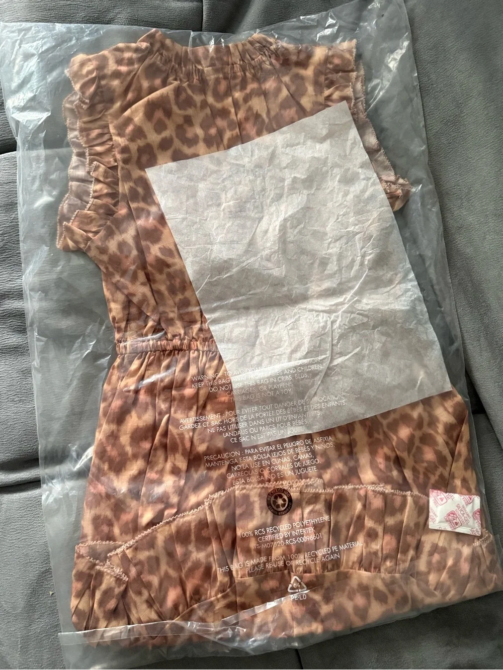 Zimmermann Brown Leopard Print Ruffle Dress